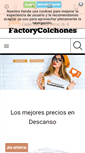 Mobile Screenshot of factorycolchones.com
